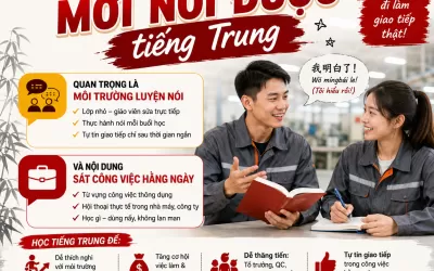 Khóa học tiếng Trung giao tiếp tại Nhơn Trạch cho người mới