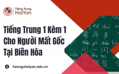 Tiếng Trung 1 Kèm 1 Cho Người Mất Gốc Tại Biên Hòa