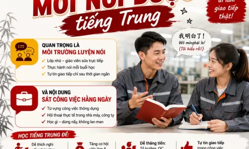 Khóa học tiếng Trung giao tiếp tại Nhơn Trạch cho người mới