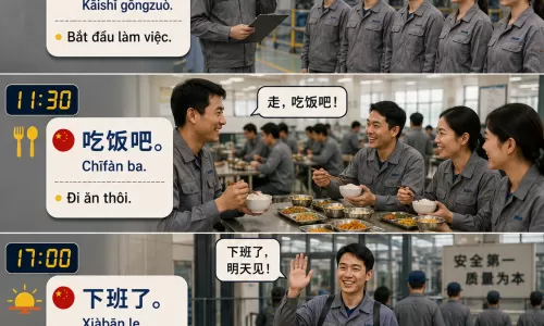 Mẫu báo cáo tiếng Trung công xưởng