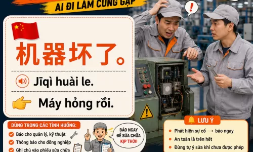 Tiếng Trung cho nhân viên QC