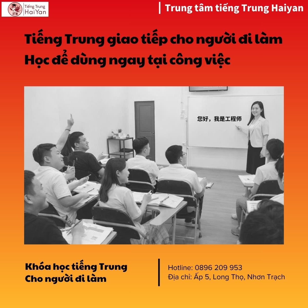 đào tạo tiếng Trung cho công ty sản xuất Nhơn Trạch
