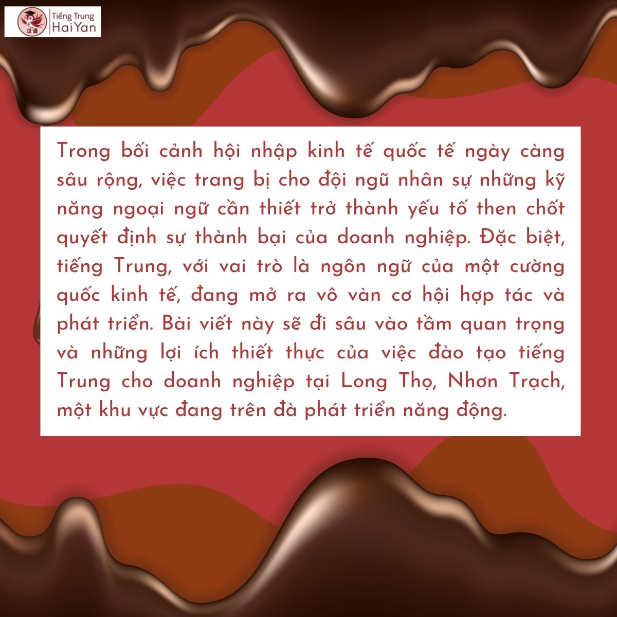 đào tạo tiếng Trung cho doanh nghiệp tại Long Thọ Nhơn Trạch