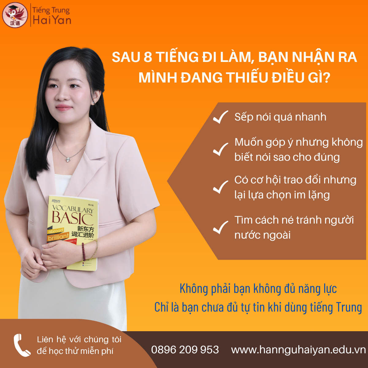 Hán ngữ online cho người mới đi làm