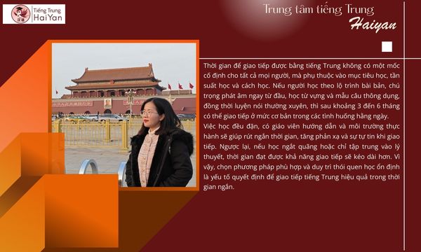 Học tiếng Trung bao lâu giao tiếp được