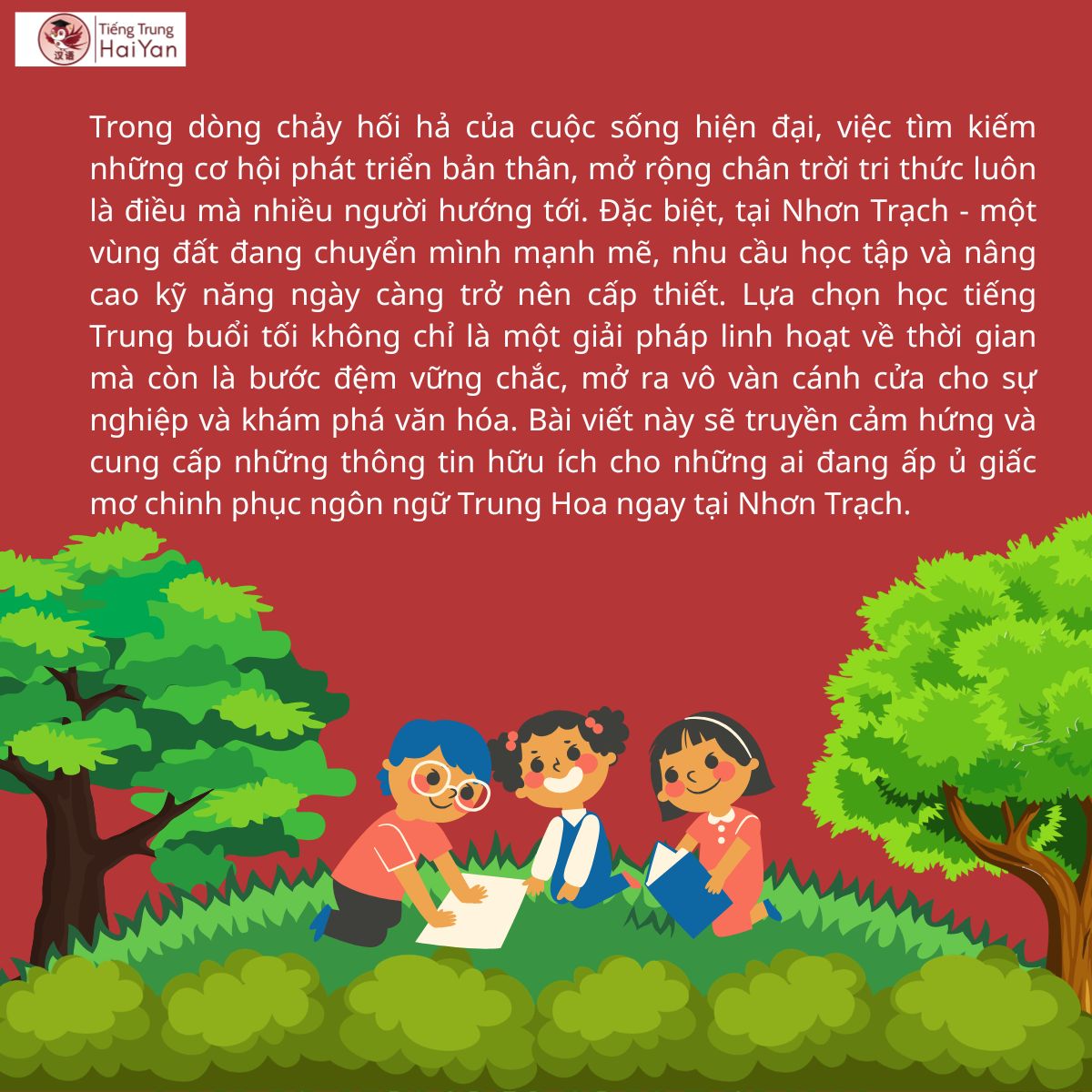 Học tiếng Trung buổi tối Nhơn Trạch