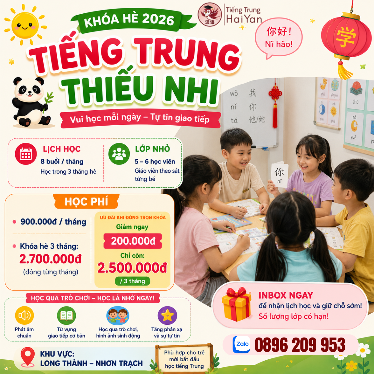 học tiếng Trung cho bé