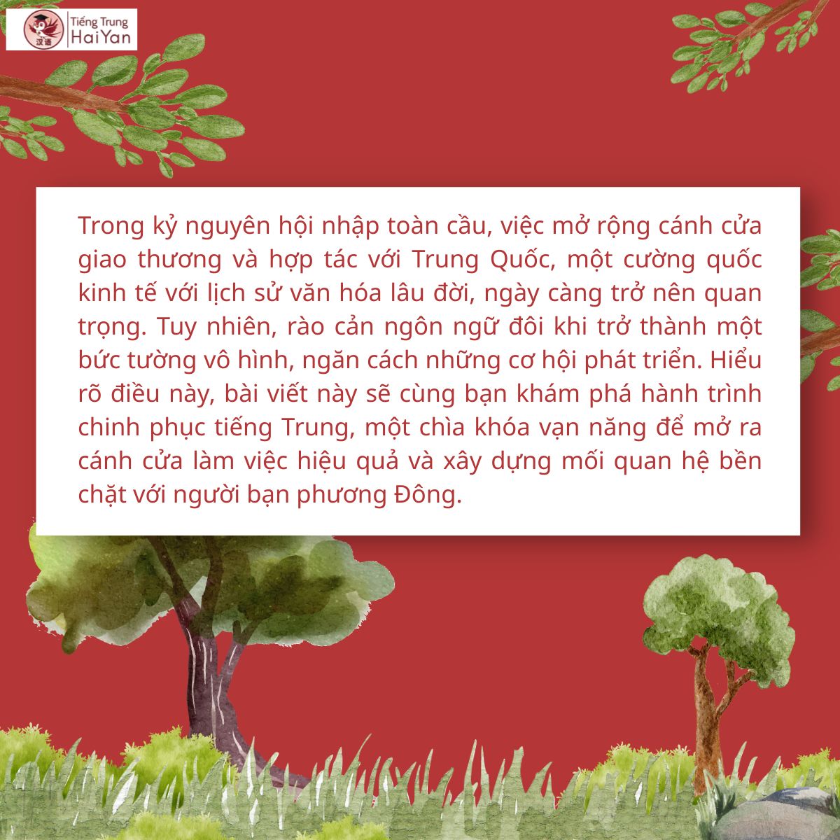 học tiếng Trung để làm việc với người Trung Quốc