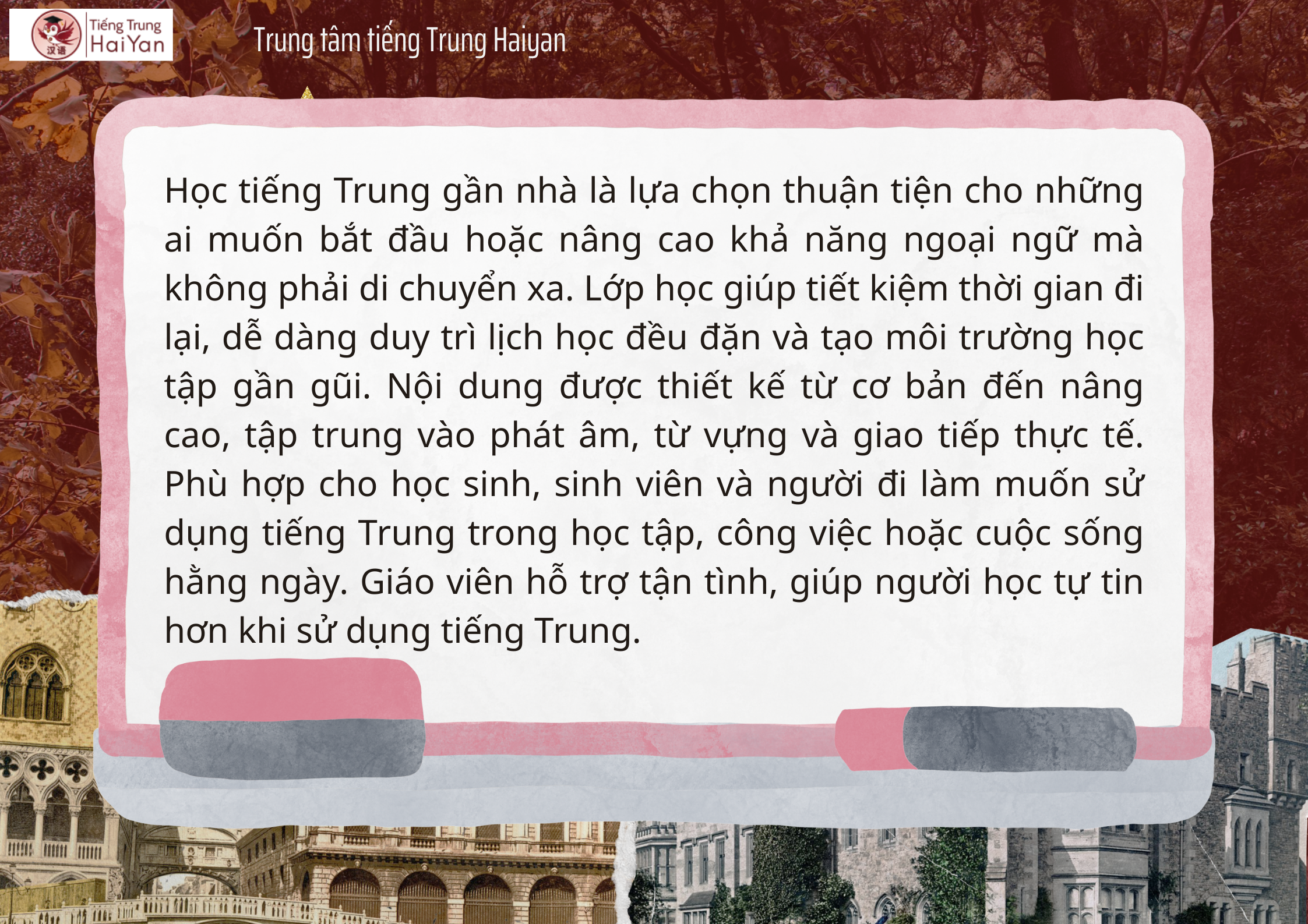 Học tiếng Trung gần nhà