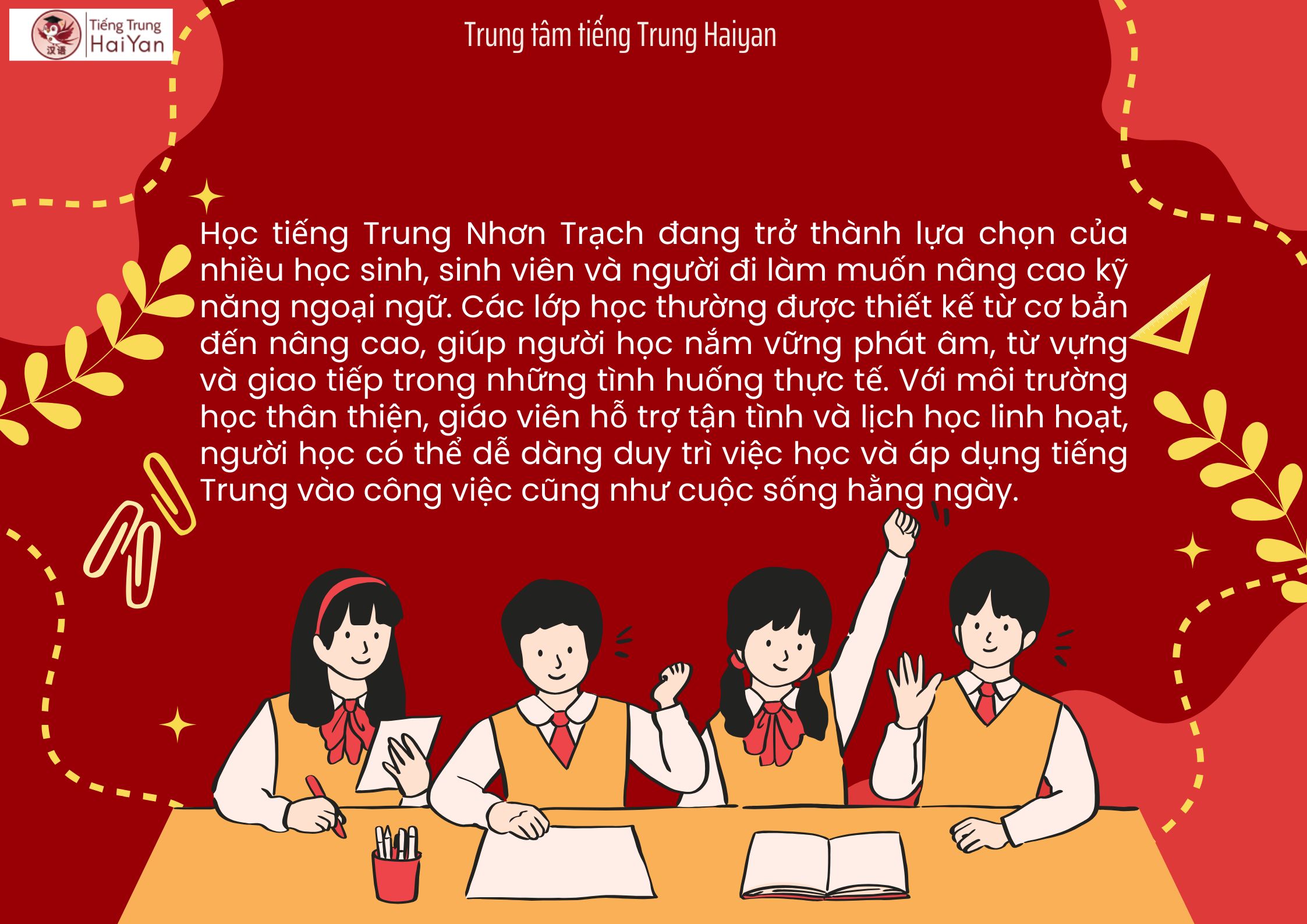 Học tiếng Trung Nhơn Trạch