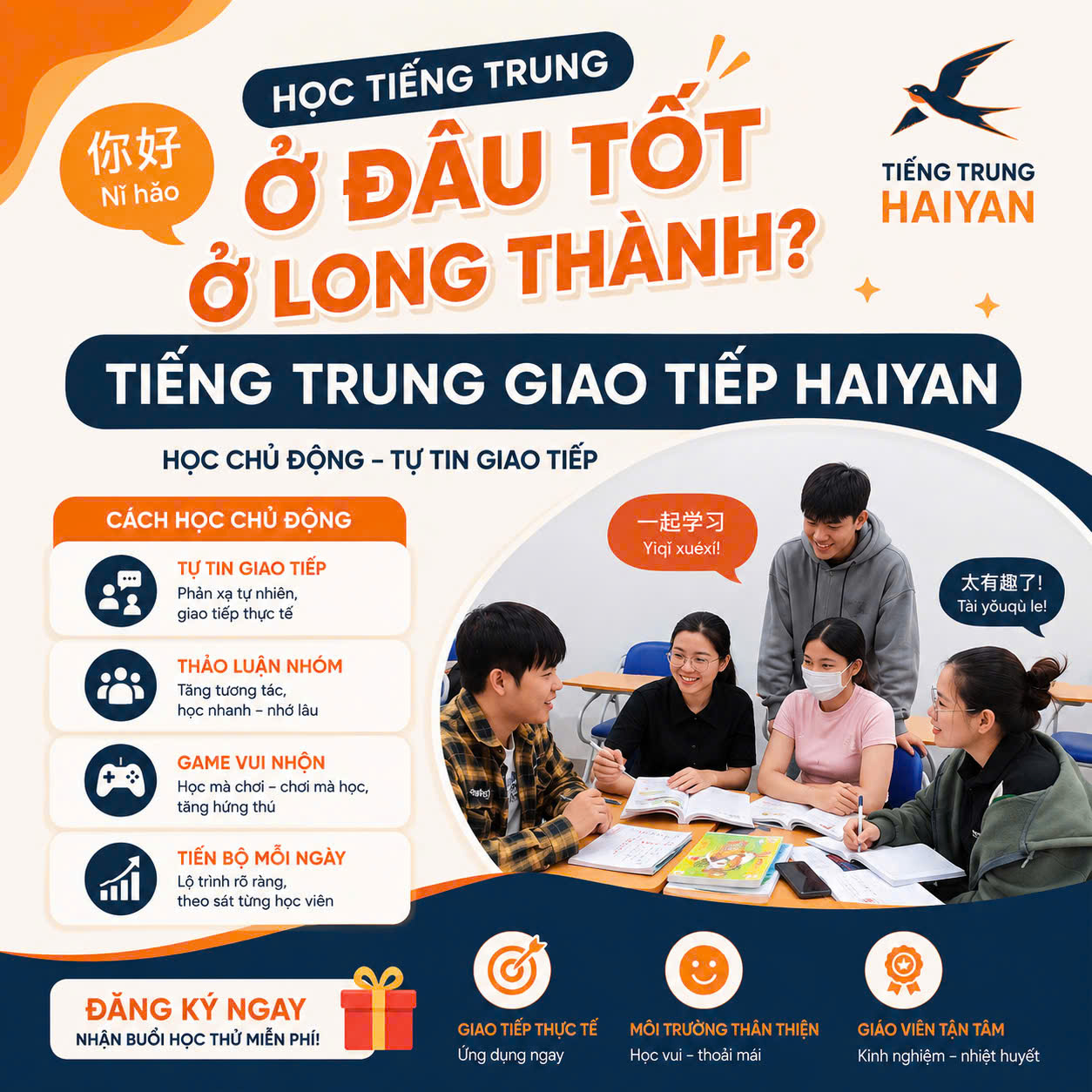 Học tiếng Trung ở đâu tốt ở Long Thành