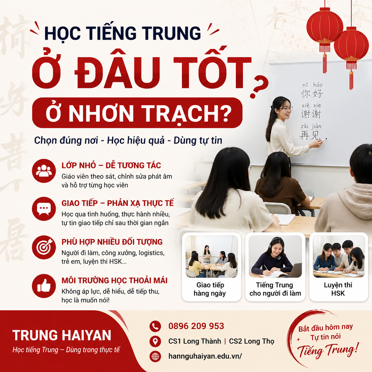 Học tiếng Trung ở đâu tốt ở Nhơn Trạch