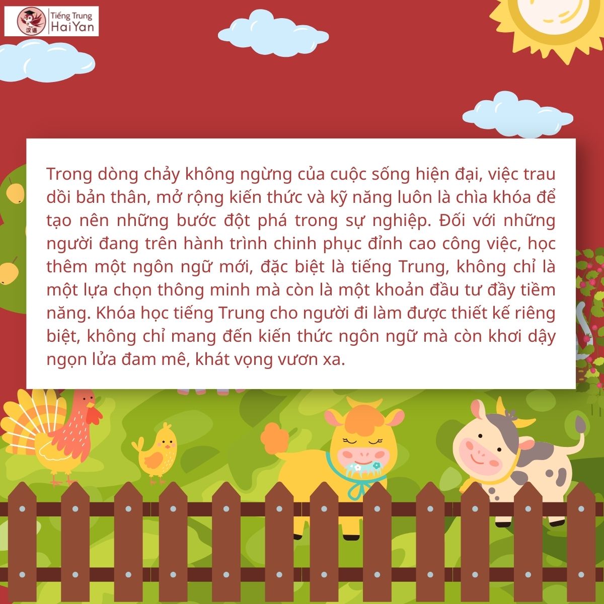 khóa học tiếng Trung cho người đi làm