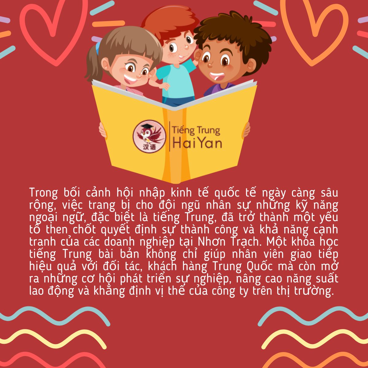 khóa học tiếng Trung cho nhân viên tại Nhơn Trạch