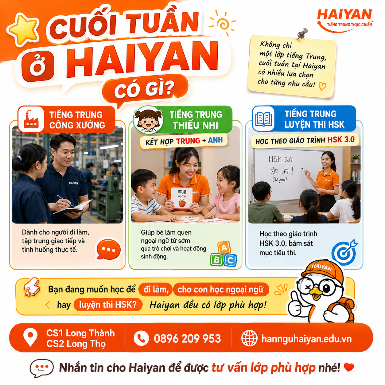 lớp tiếng Hoa cho trẻ em
