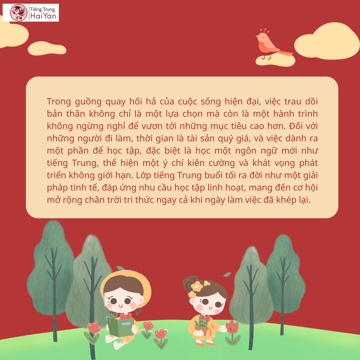 lớp tiếng Trung buổi tối cho người đi làm