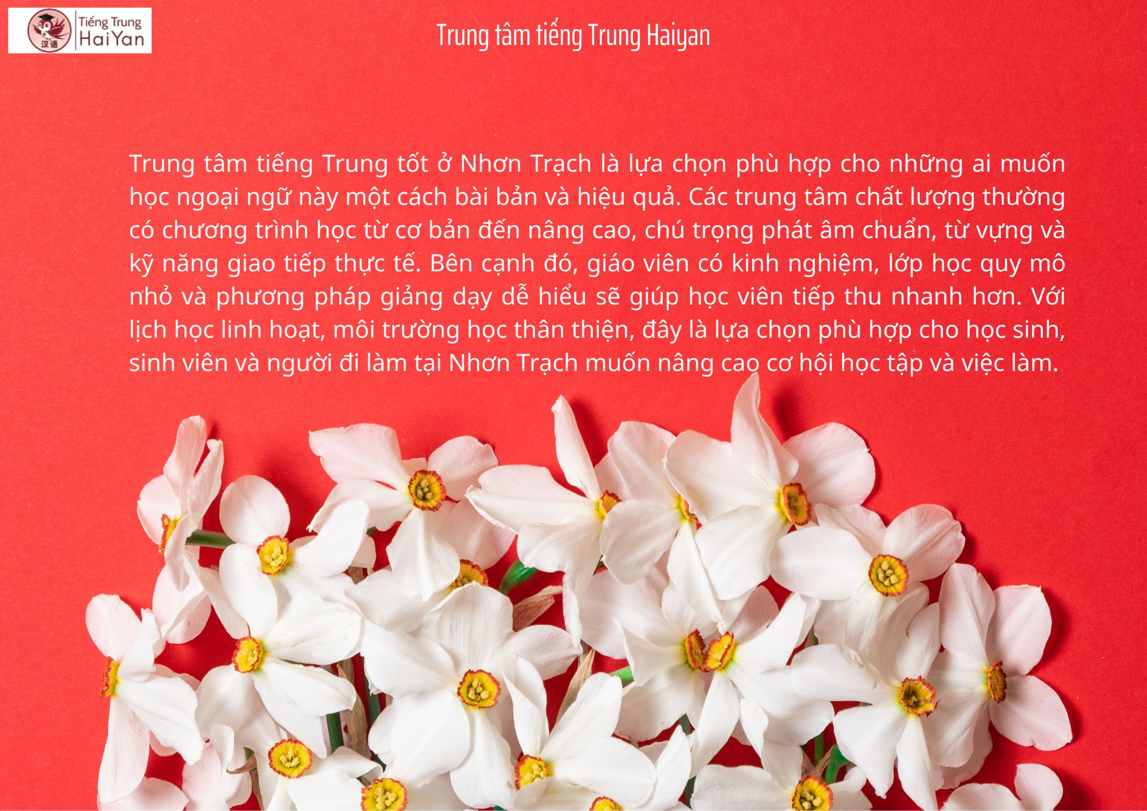 Review trung tâm tiếng Trung Nhơn Trạch