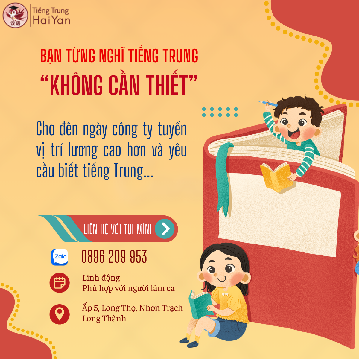 Tiếng Trung 1 kèm 1 cần giao tiếp