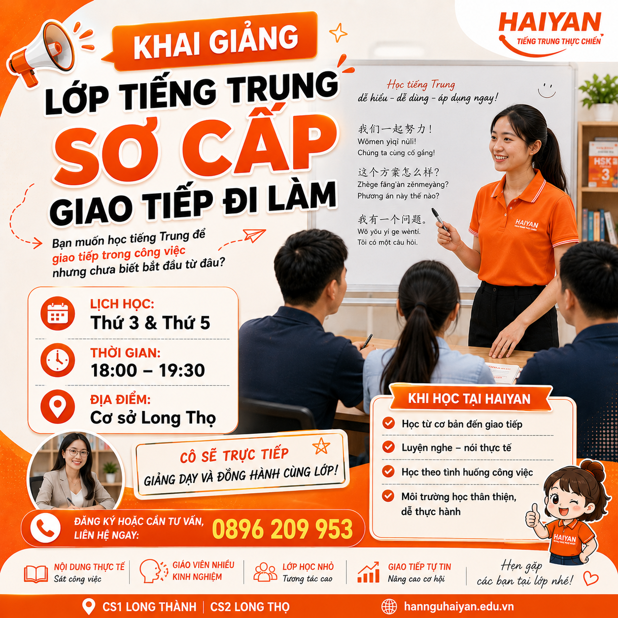 Tiếng Trung 1 kèm 1 cho người học yếu