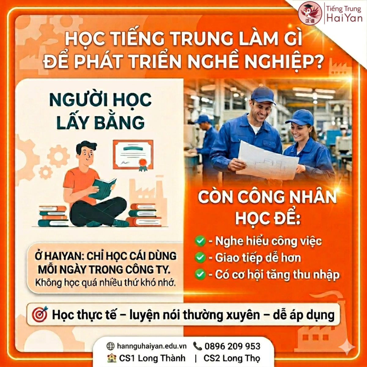 Tiếng Trung 1 kèm 1 cho người làm ca