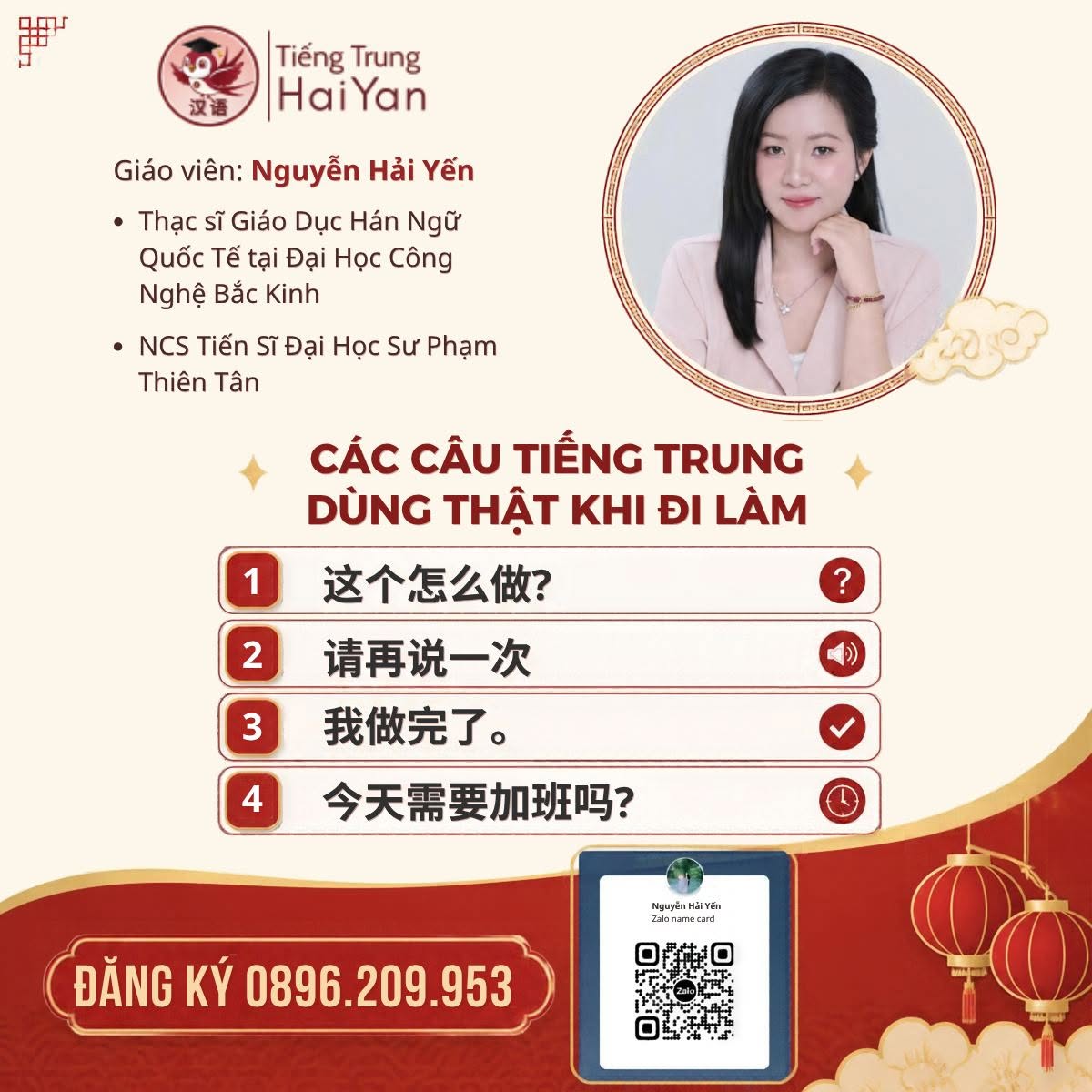 Tiếng Trung 1 kèm 1 học đúng trọng tâm