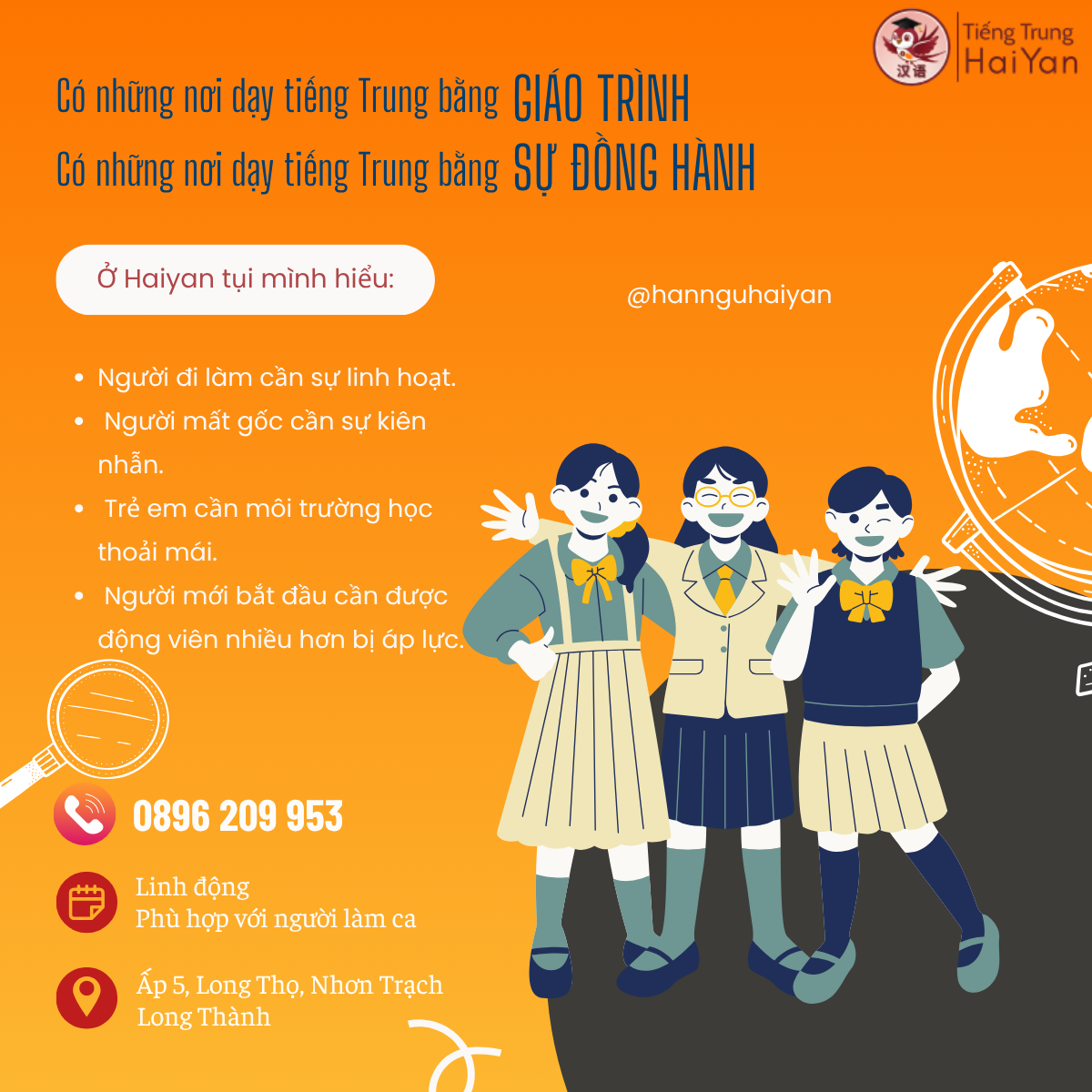 Tiếng Trung 1 kèm 1 học linh hoạt