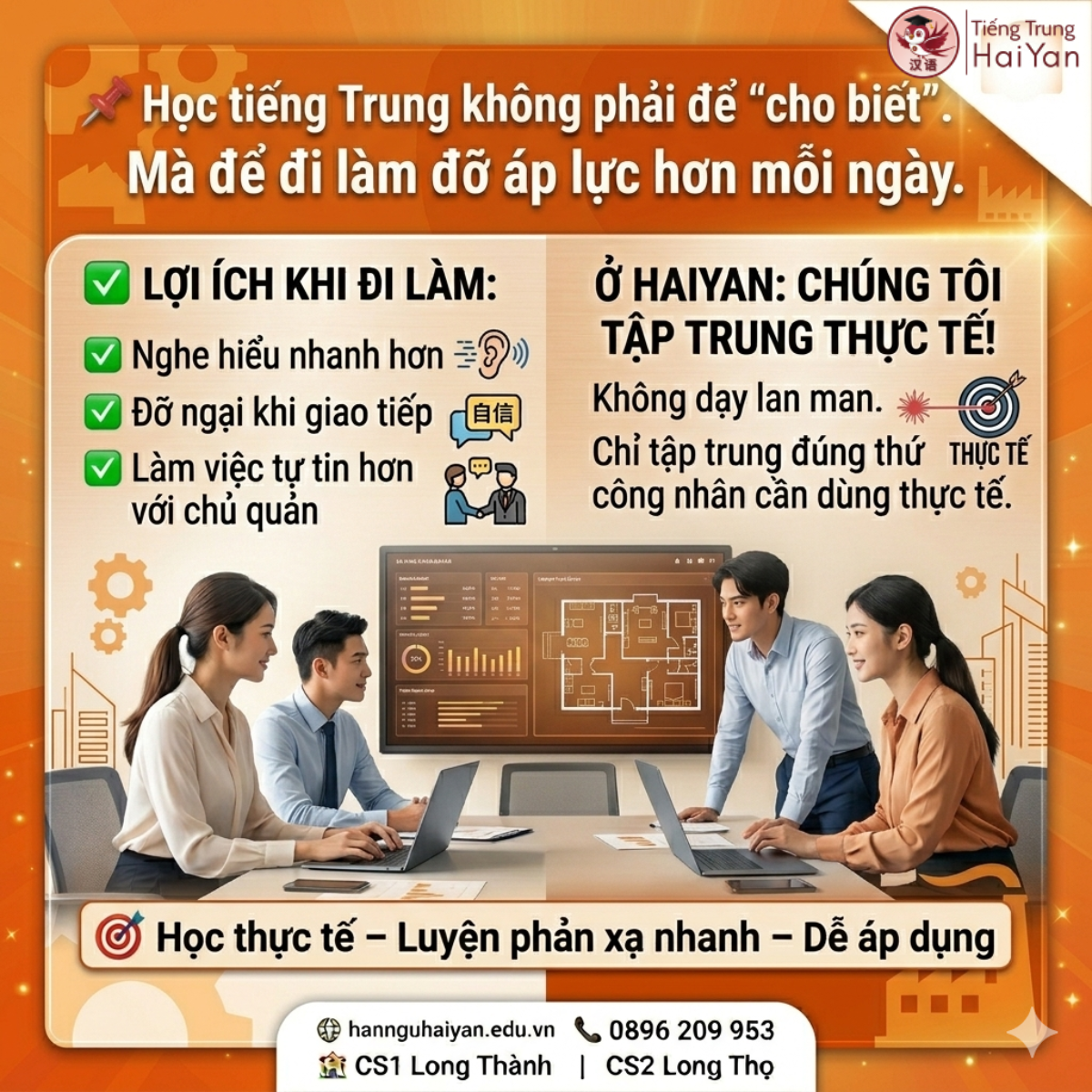 Tiếng Trung 1 kèm 1 học theo lộ trình