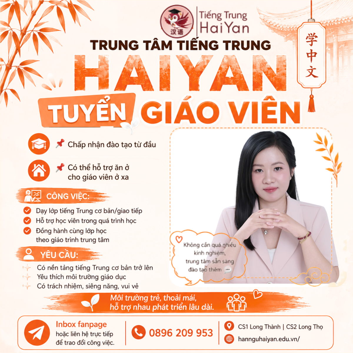 Tiếng Trung 1 kèm 1 học theo nhu cầu