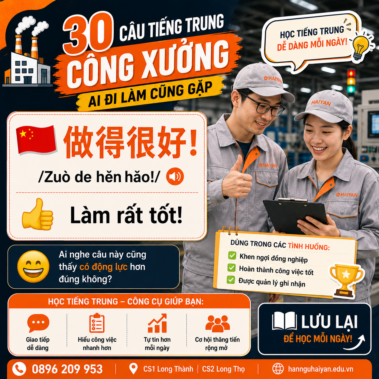 Tiếng Trung giao tiếp 1 kèm 1 cho công việc