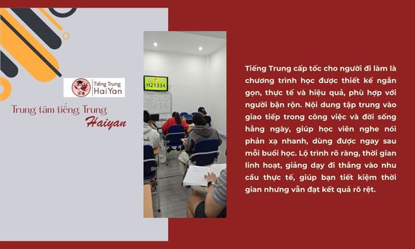 Tiếng Trung giao tiếp cấp tốc cho người đi làm