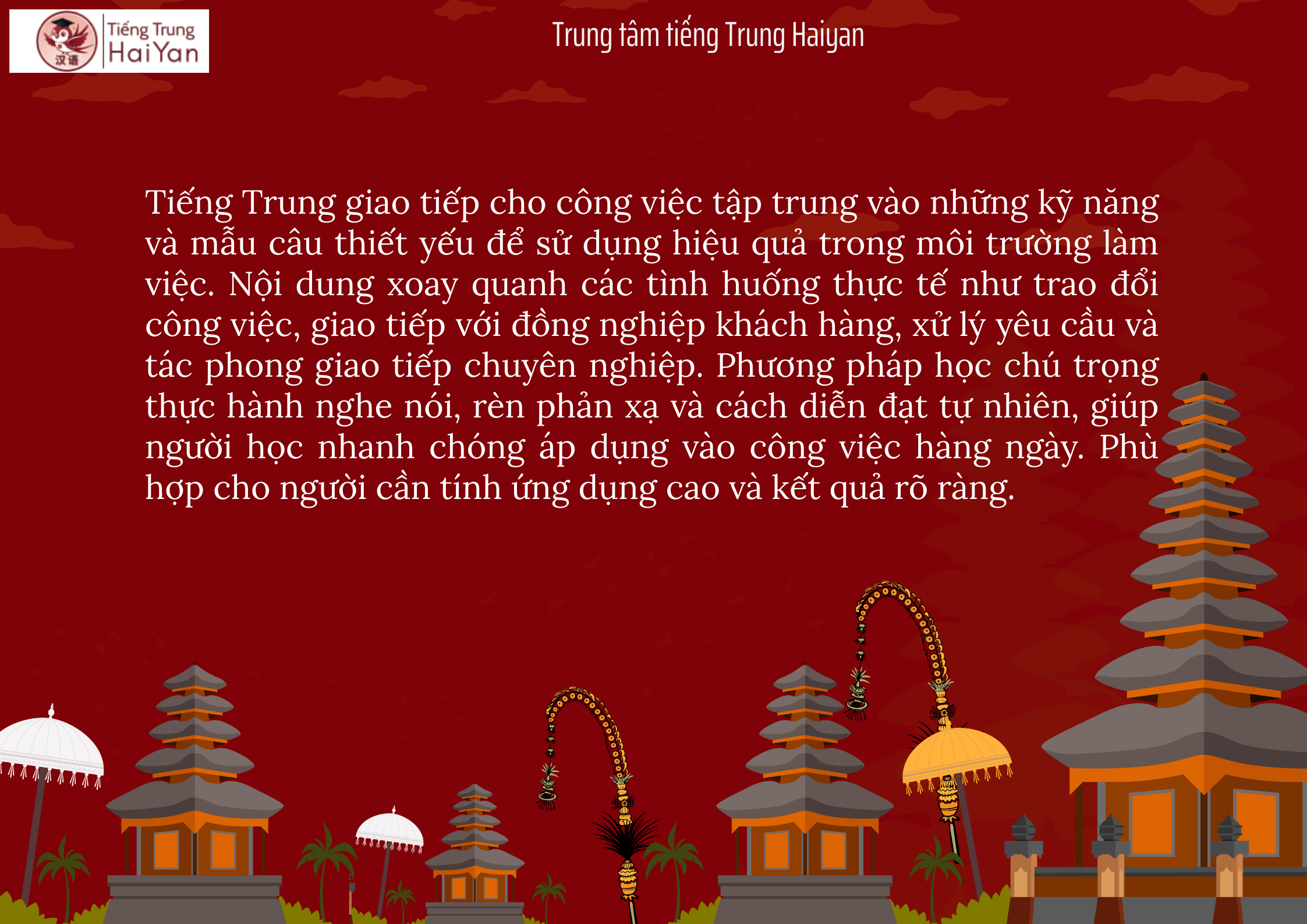 Tiếng Trung giao tiếp cho công việc