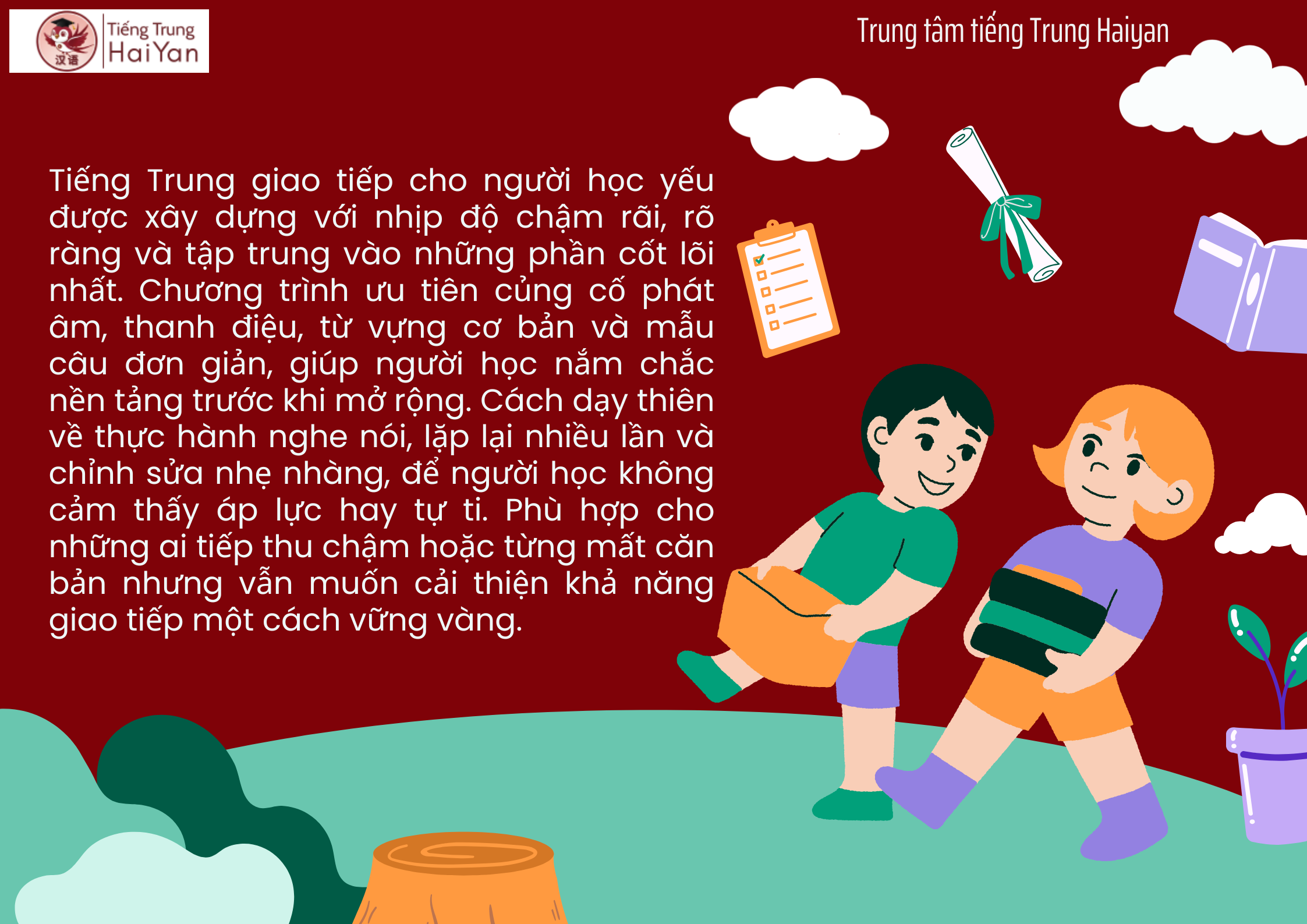 Tiếng Trung giao tiếp cho người học yếu