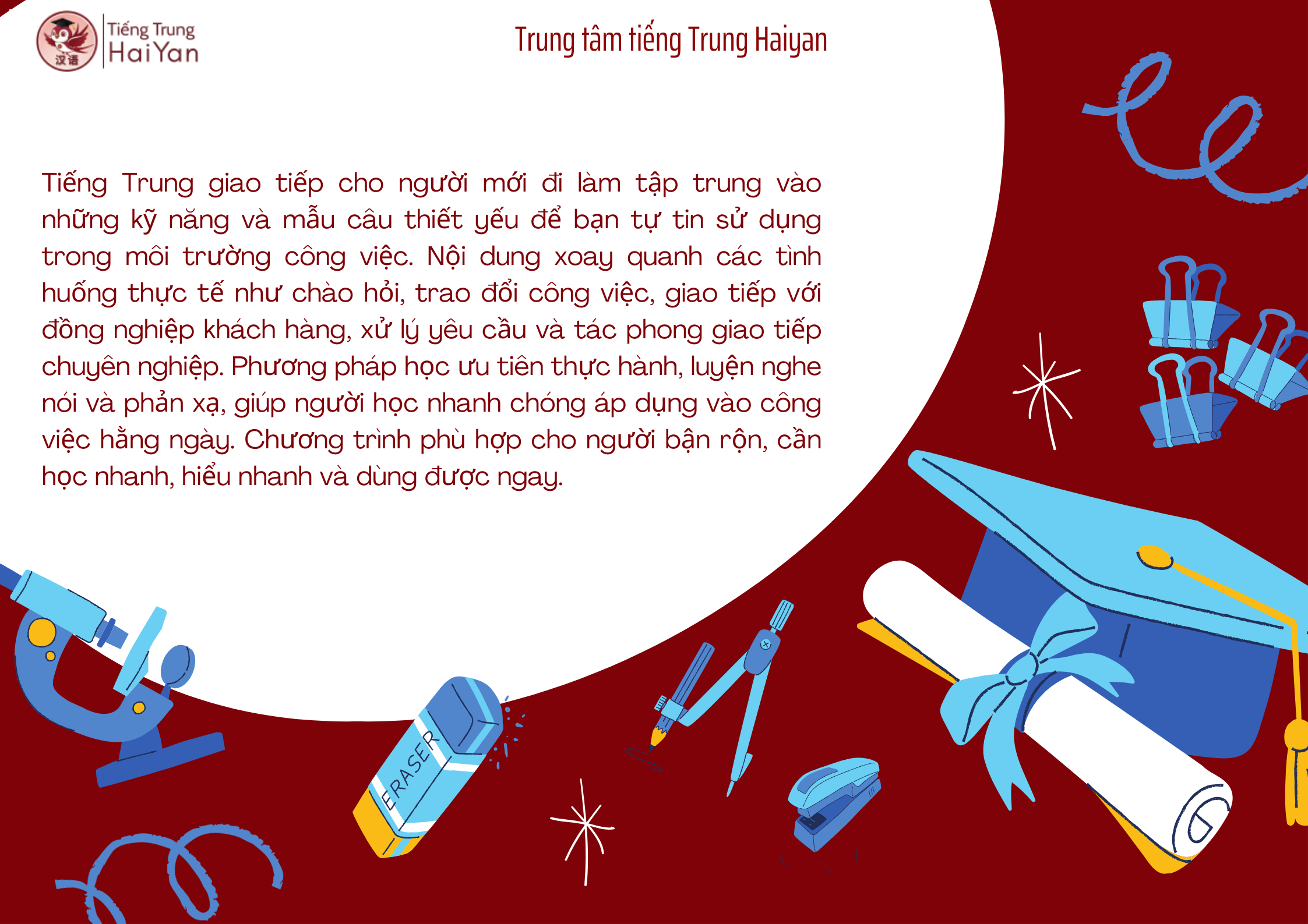 Tiếng Trung giao tiếp cho người mới đi làm