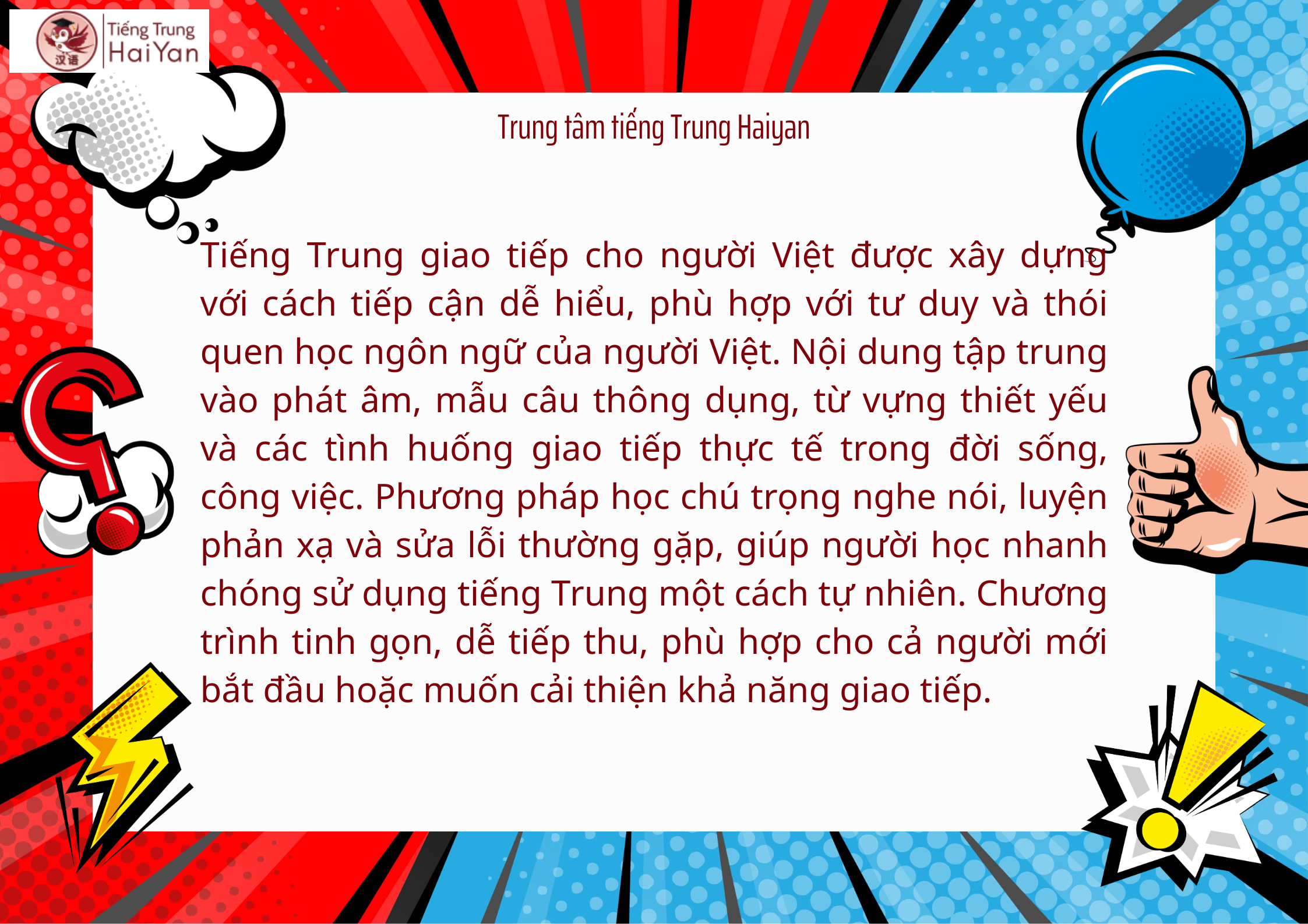 Tiếng Trung giao tiếp cho người Việt