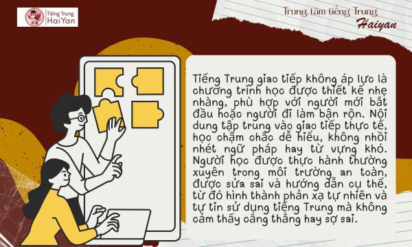 Tiếng Trung giao tiếp không áp lực