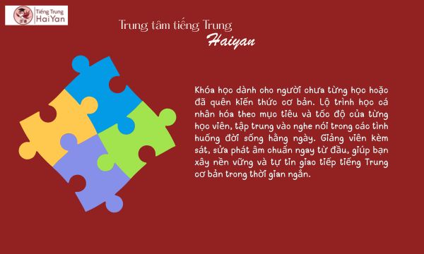 Tiếng Trung giao tiếp Long Thành 1 kèm 1 cho người mới