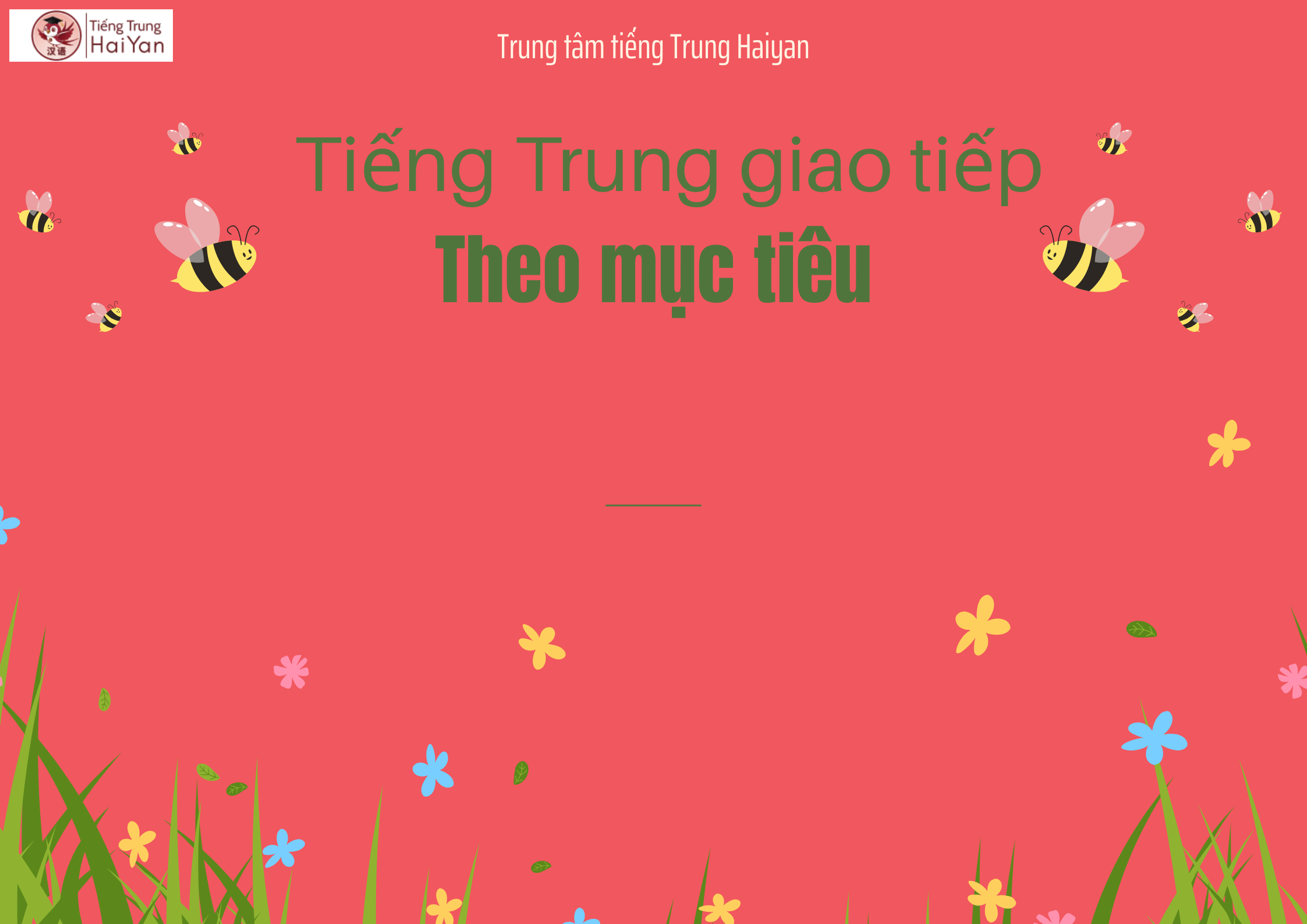 Tiếng Trung giao tiếp theo mục tiêu