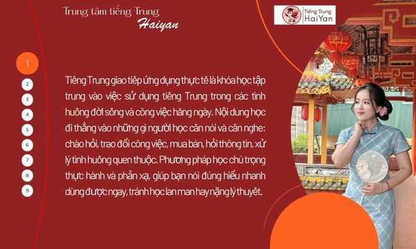 Tiếng Trung giao tiếp ứng dụng thực tế