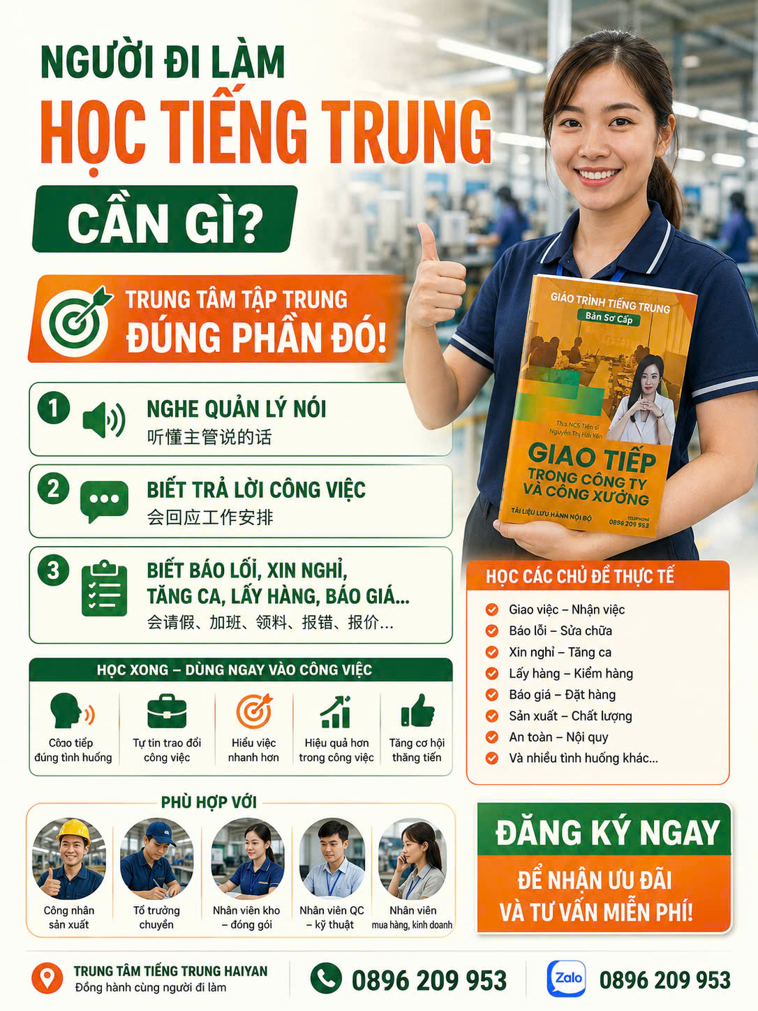 Top trung tâm tiếng Trung uy tín tại Nhơn Trạch Đồng Nai