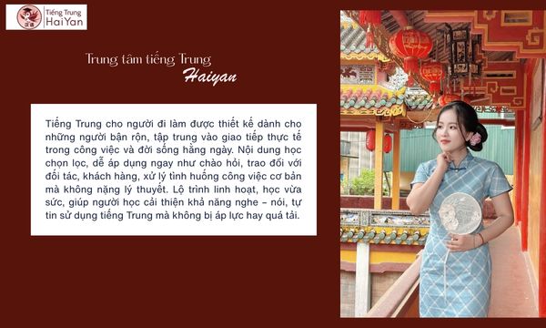 Trung tâm tiếng Trung Biên Hòa cho người đi làm