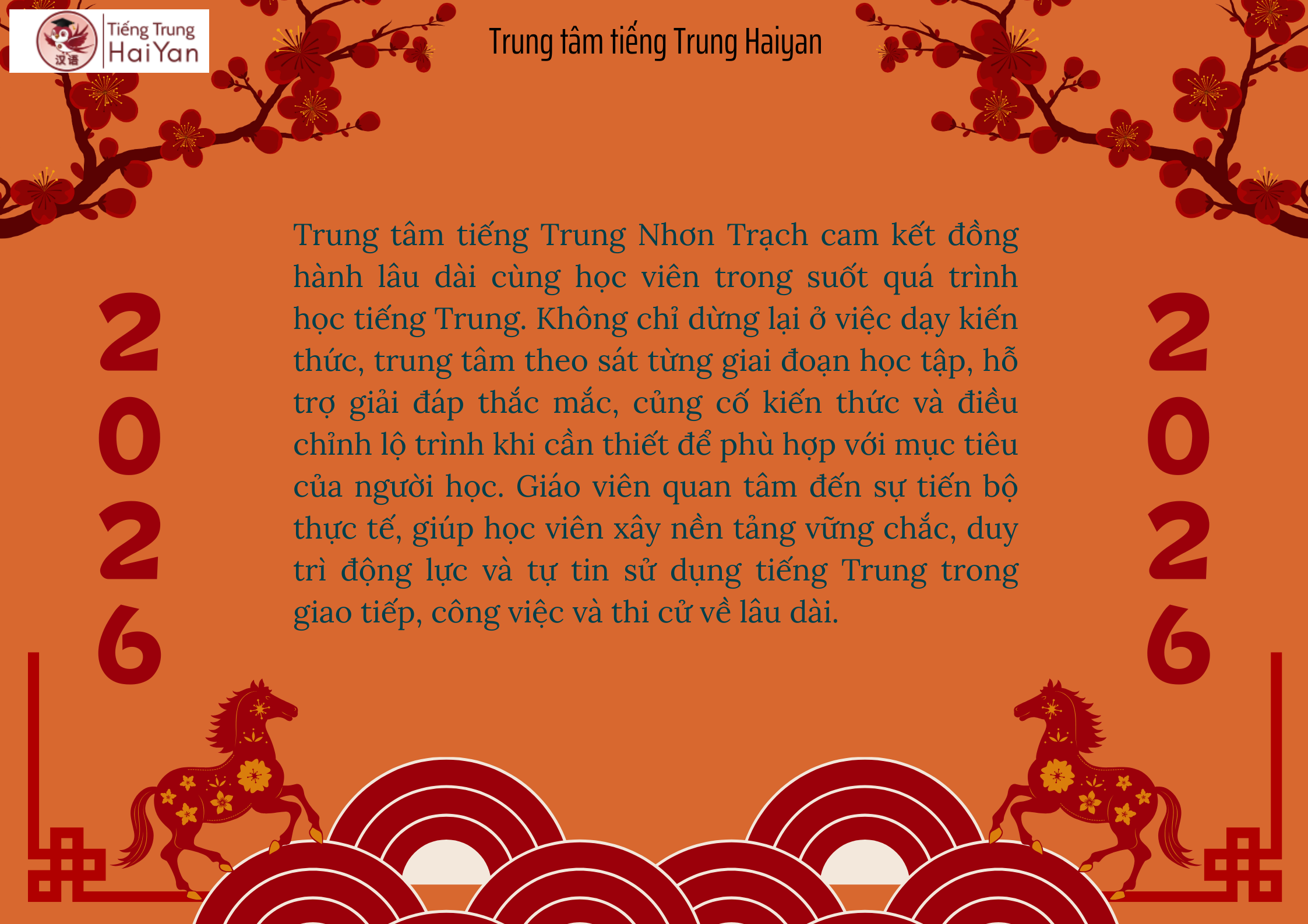 Trung tâm tiếng Trung Nhơn Trạch đồng hành lâu dài