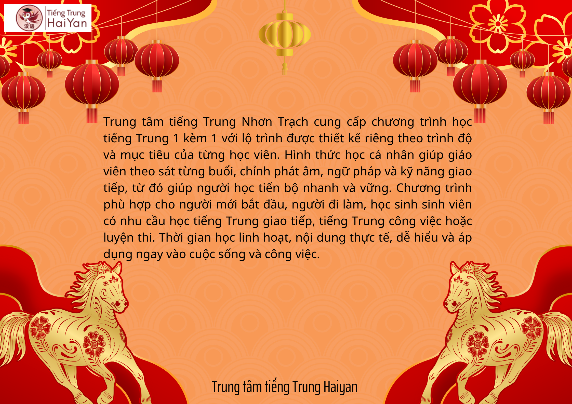 Trung tâm tiếng Trung Nhơn Trạch học 1 kèm 1