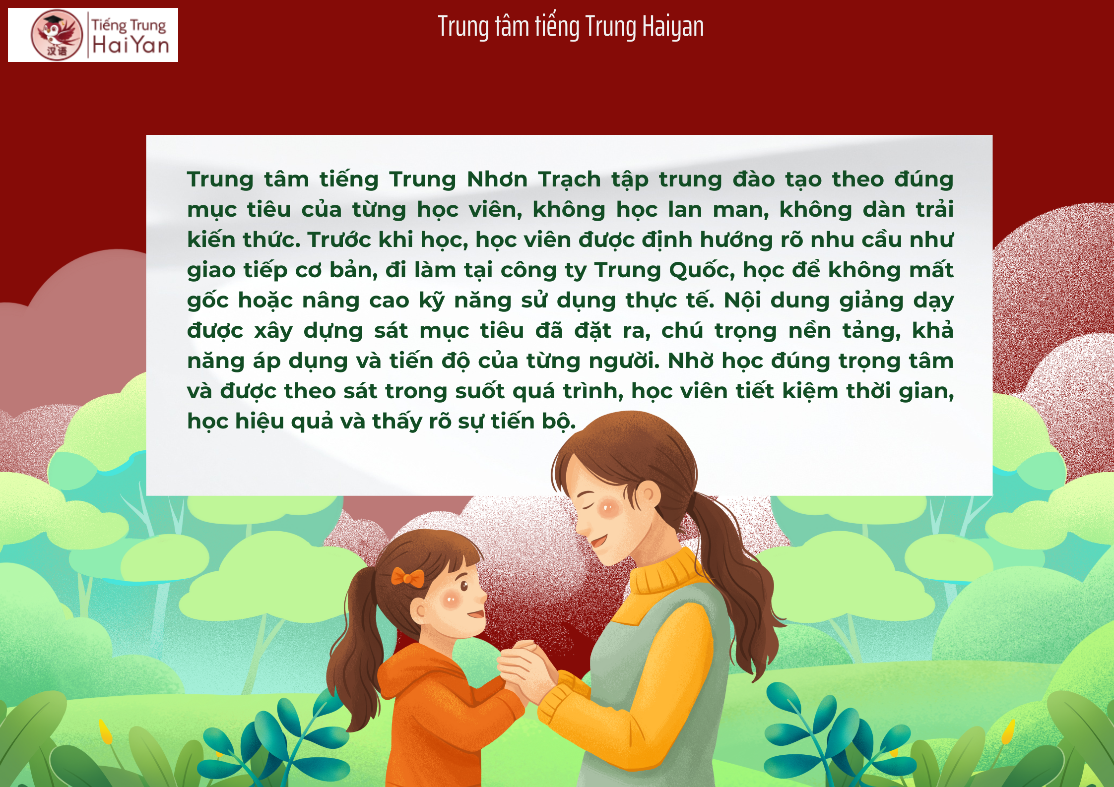 Trung tâm tiếng Trung Nhơn Trạch học đúng mục tiêu