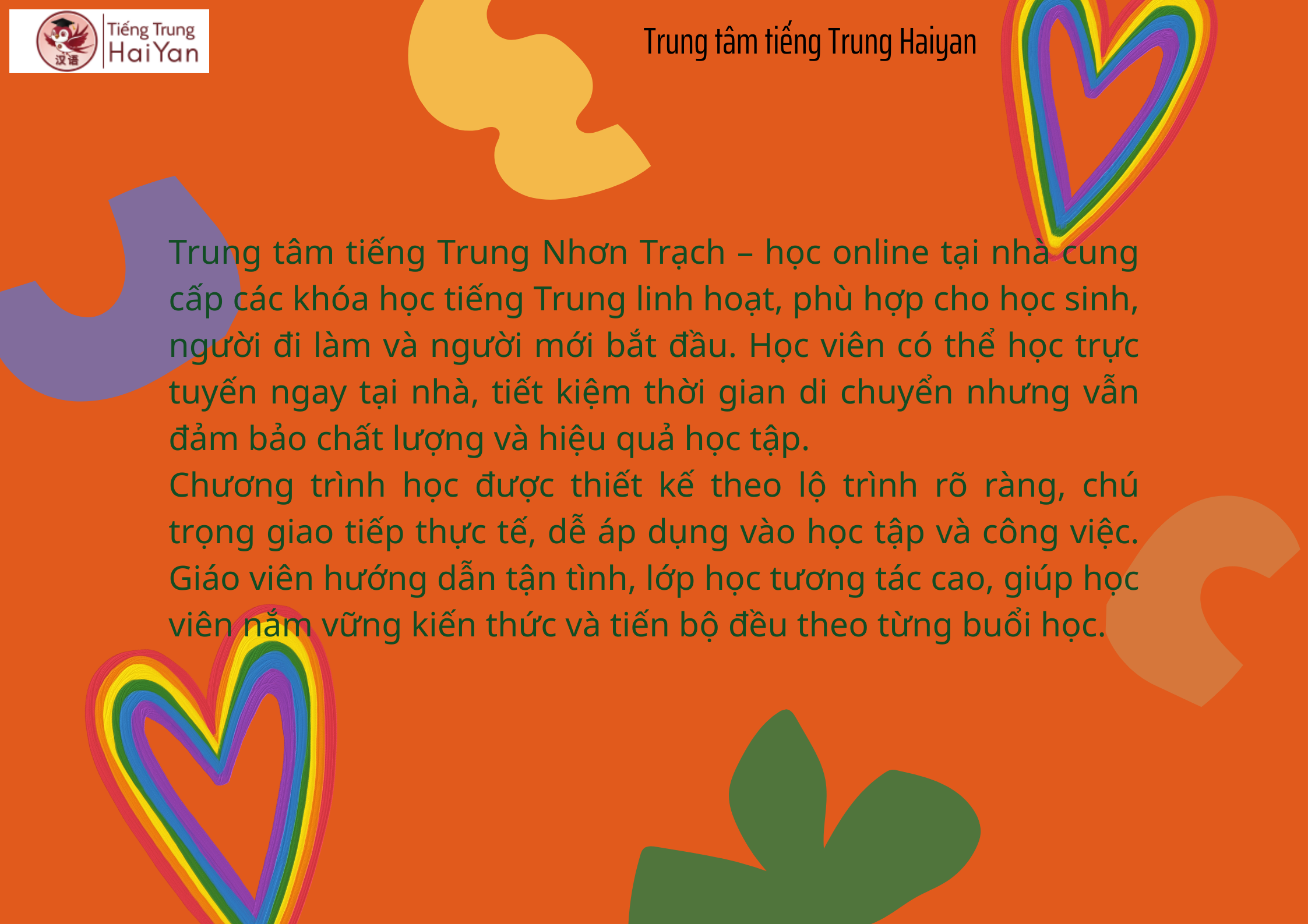 Trung tâm tiếng Trung Nhơn Trạch học online tại nhà
