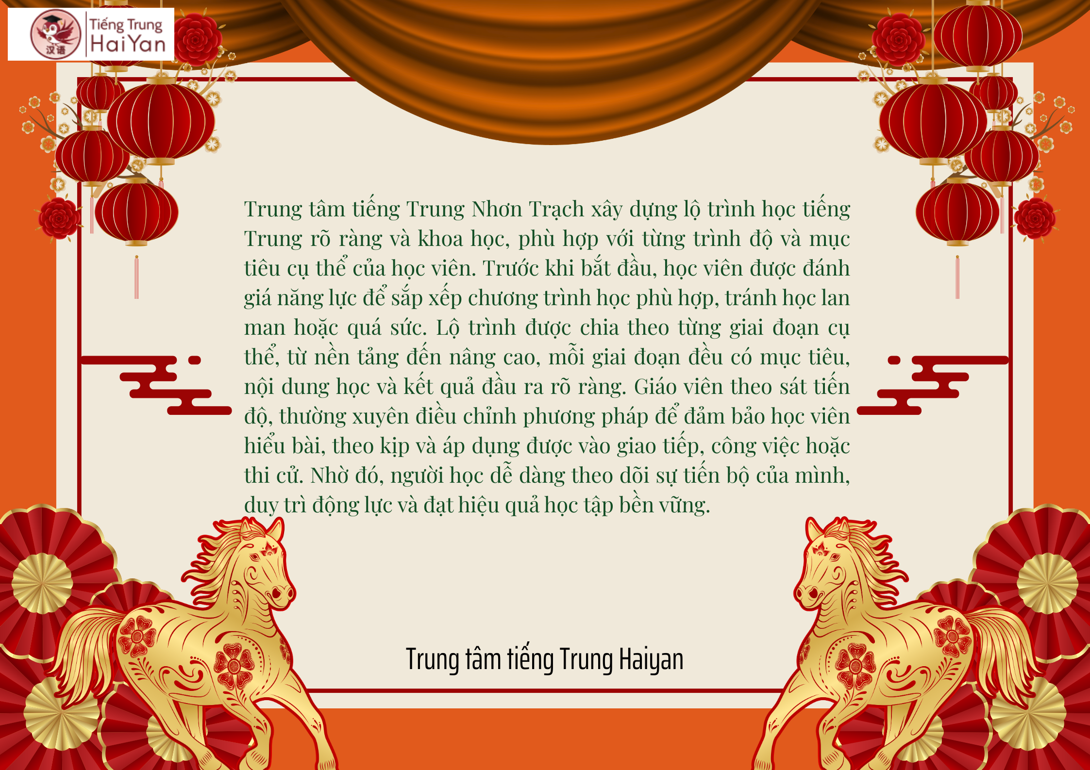 Trung tâm tiếng Trung Nhơn Trạch lộ trình rõ ràng