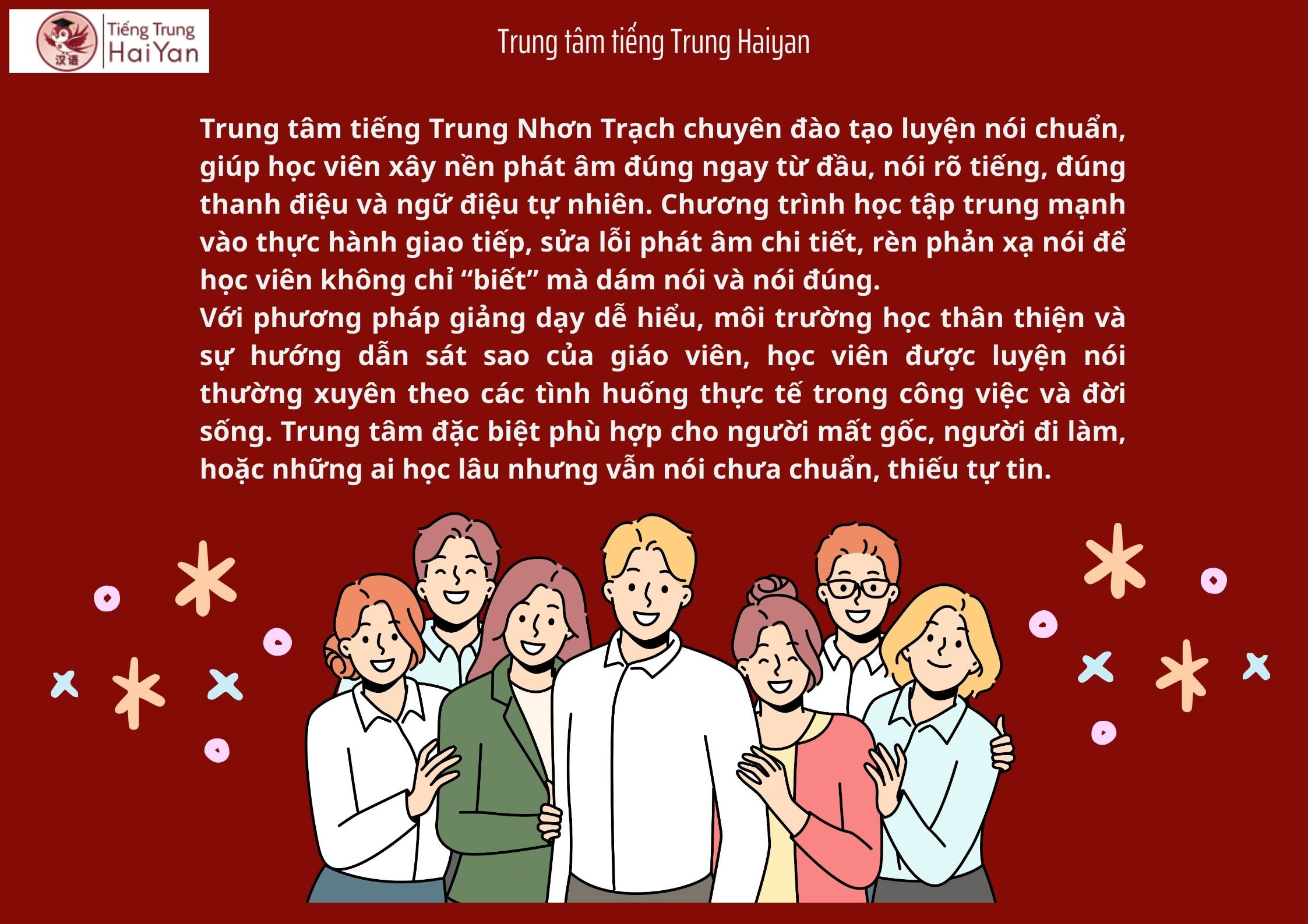 Trung tâm tiếng Trung Nhơn Trạch luyện nói chuẩn